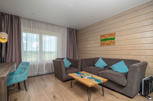 Suite with a terrace overlooking the golf course