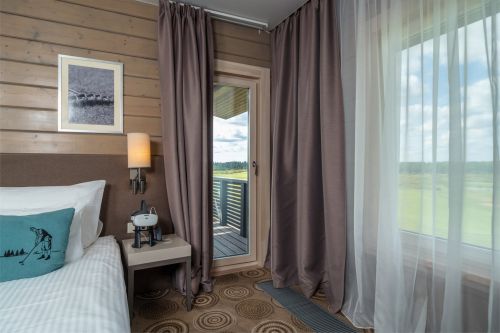 Suite with a terrace overlooking the golf course